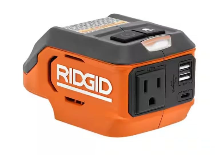 RIDGID 18V 18 Volt Cordless 175-Watt Power Inverter (Tool Only)