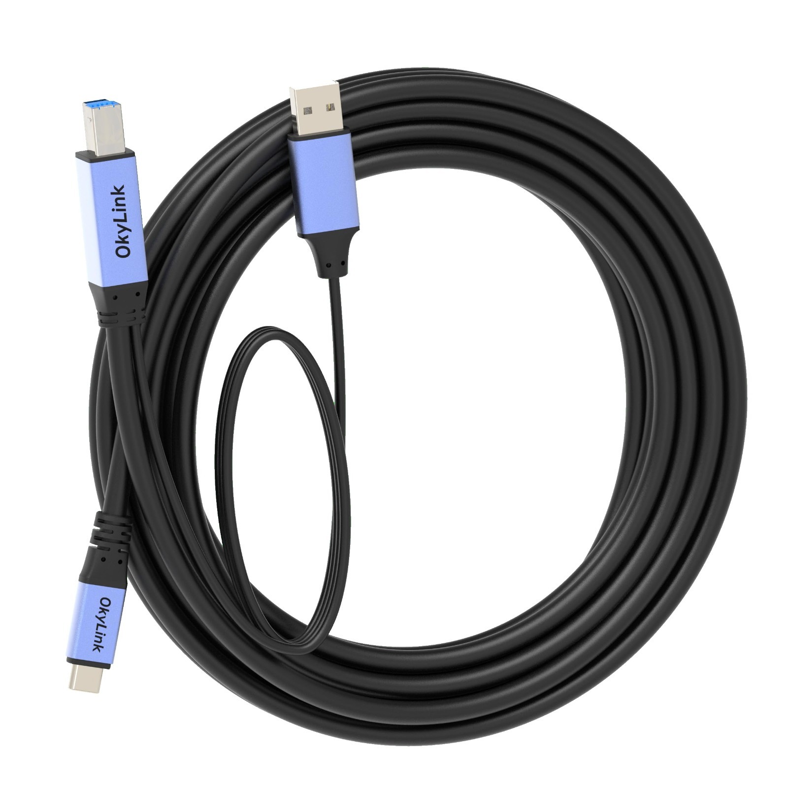 15ft USB 3.0 USB-C to USB-B Cable, Male to Male, 5Gbps High-Speed Data Transfer