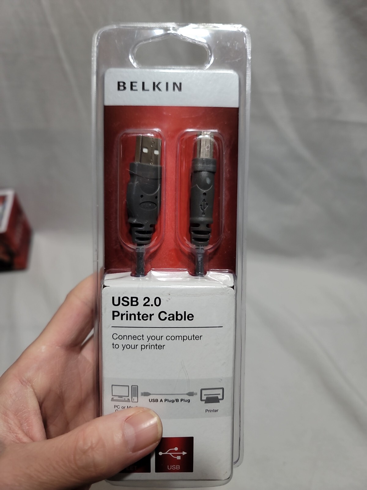 Belkin USB 2.0 Printer Cable 6 feet Sealed In Original Packaging New