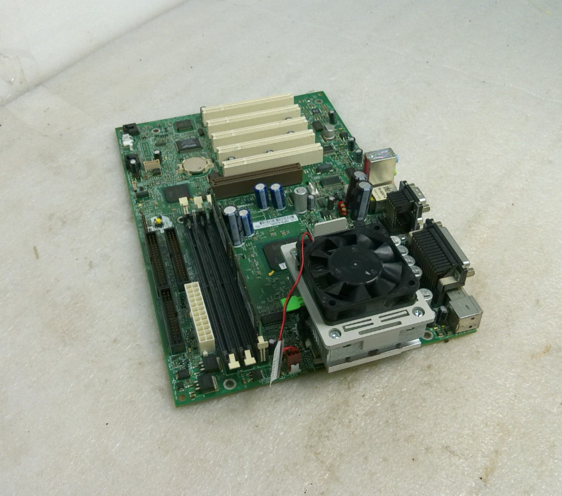 Compaq 239116-001 Processor Board W/ CPU, 128MB RAM, Heatsink & Fan