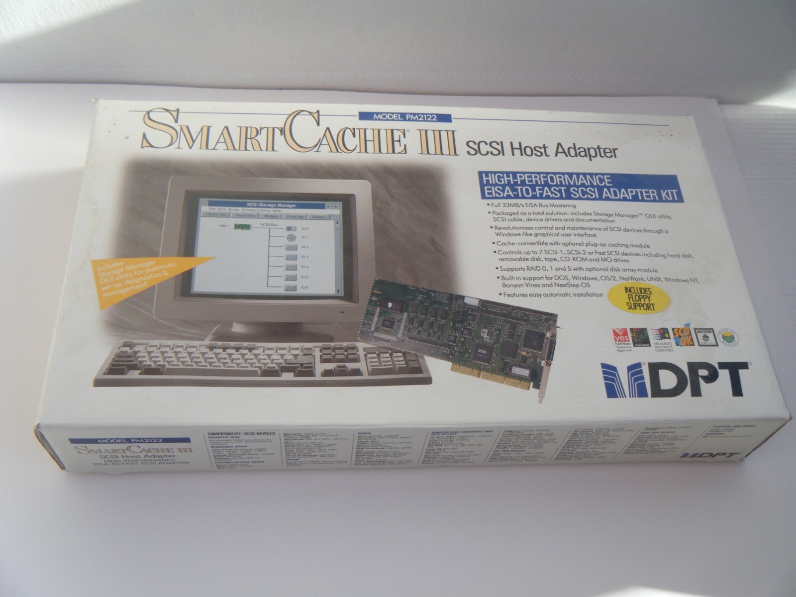 Good DPT Smartcache III EISA to SCSI Host Adapter Card but with Bad Port