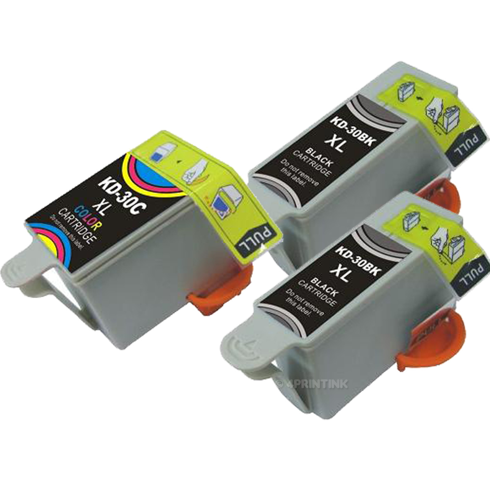 3Pk NEW 30xl Black & Color Ink Fits Kodak 30 Hero 2.2 Hero 3.1 Hero 5.1 XL