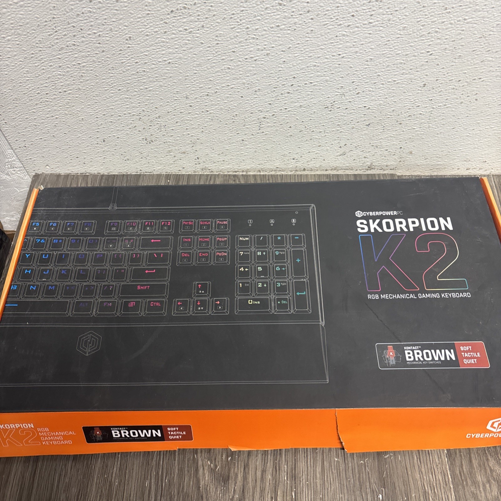 CyberpowerPC Skorpion K2 RGB Mechanical Gaming Keyboardw/Kontact Brown #P5