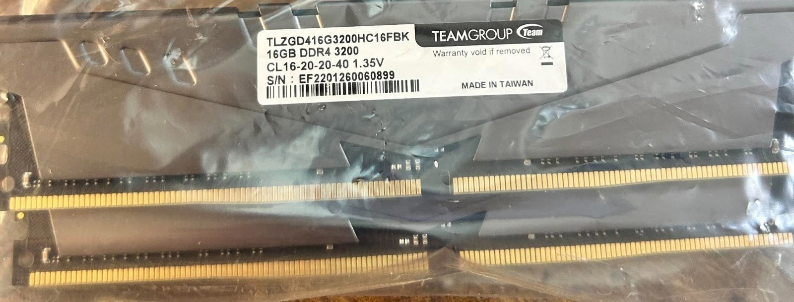 Team Group T-Force Vulcan Z 32GB (2 x 16GB) PC4-25600 (DDR4-3200) Memory