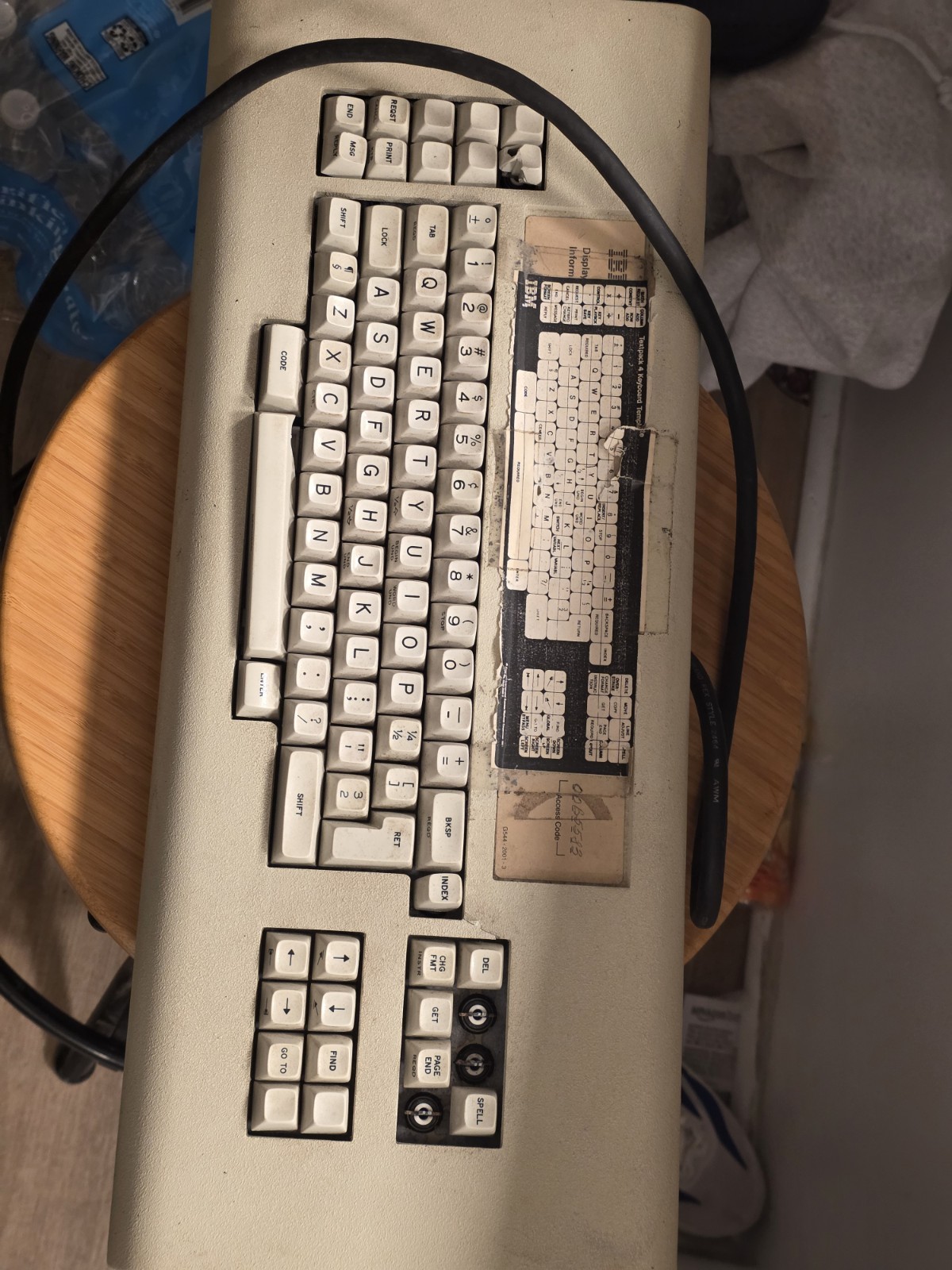 IBM Displaywriter 6580 Beamspring Keyboard AS-IS