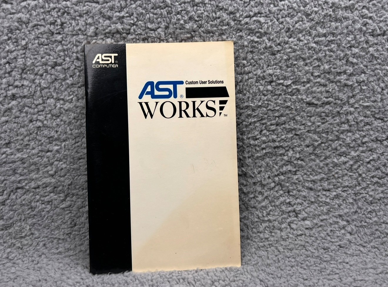 AST Works Custom User Solutions Manual AST Computer Vintage
