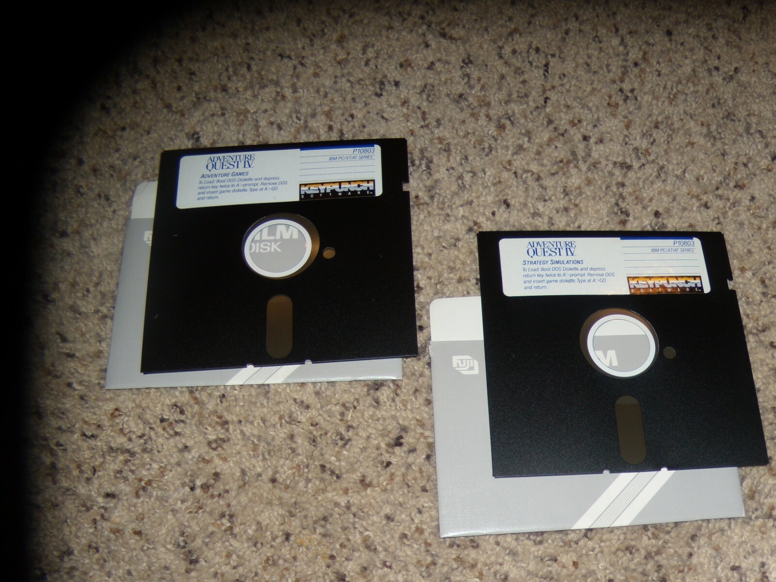 Adventure Quest IV: Adventure Games and Strategy Simulations IBM PC 5.25" disks