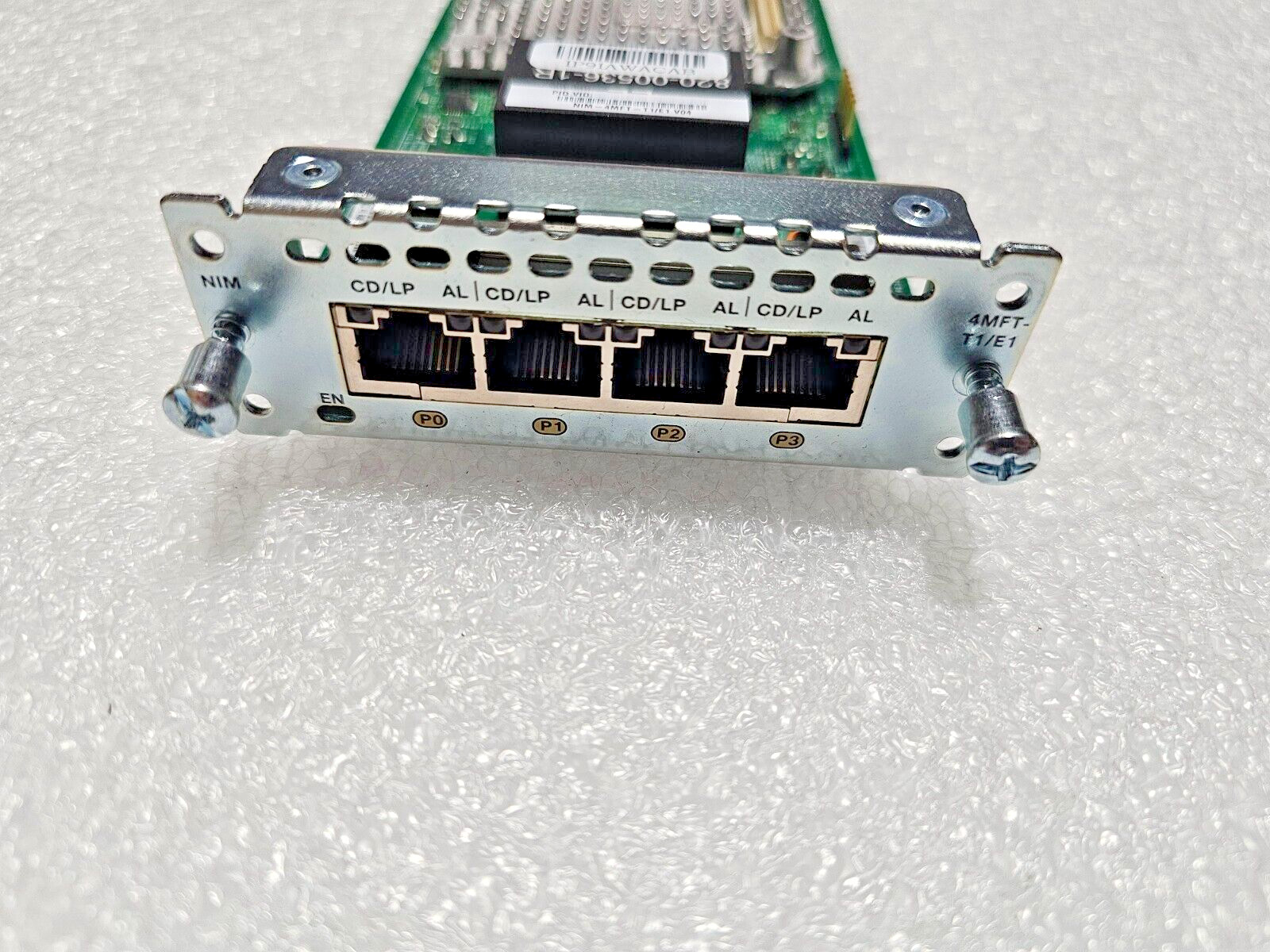 Cisco NIM-4MFT-T1/E1 4 port Multi-flex Trunk Voice/Clear-channel Data T1/E1