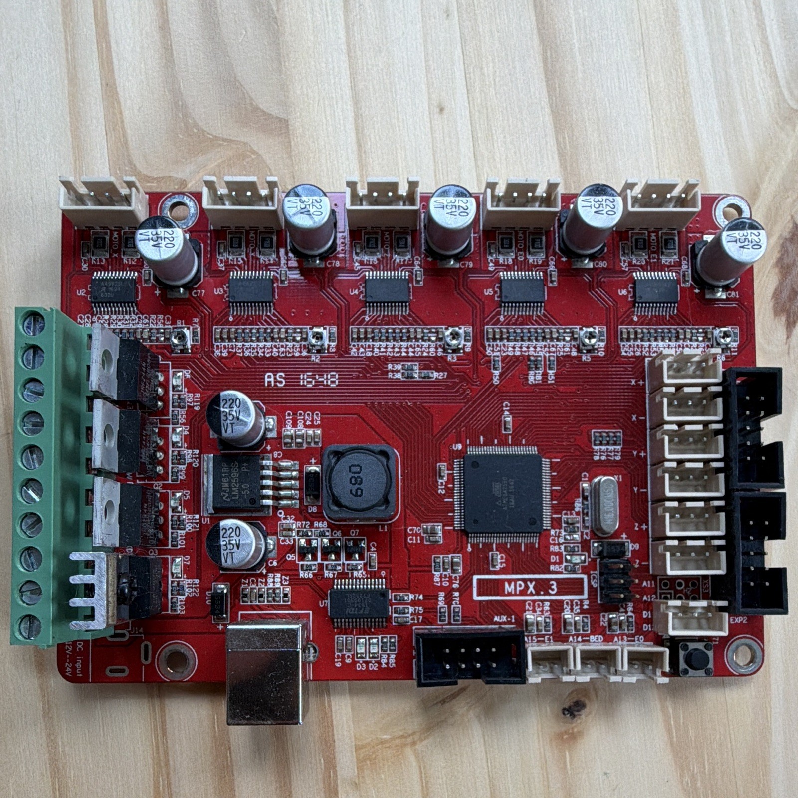 HICTOP MPX.3 3D Printer Controller Motherboard Mainboard Red PCB Control Board