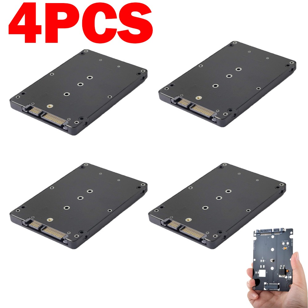 4PCS External Adapter M.2/M2 NGFF SSD to 2.5" SATA Enclosure Converter Internal