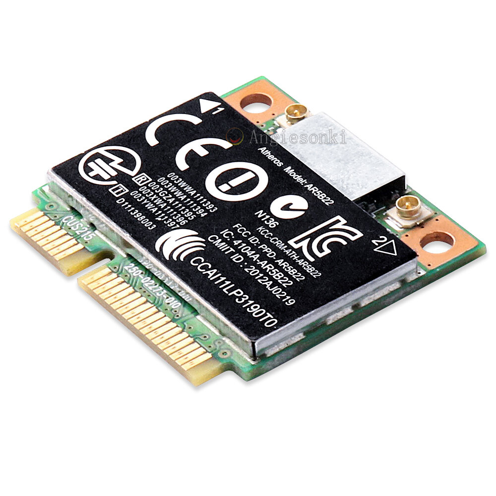 Atheros AR5B22 abgn Wireless Bluetooth 4 PCIe Half Siz Mini AR9462 HP 676786-001