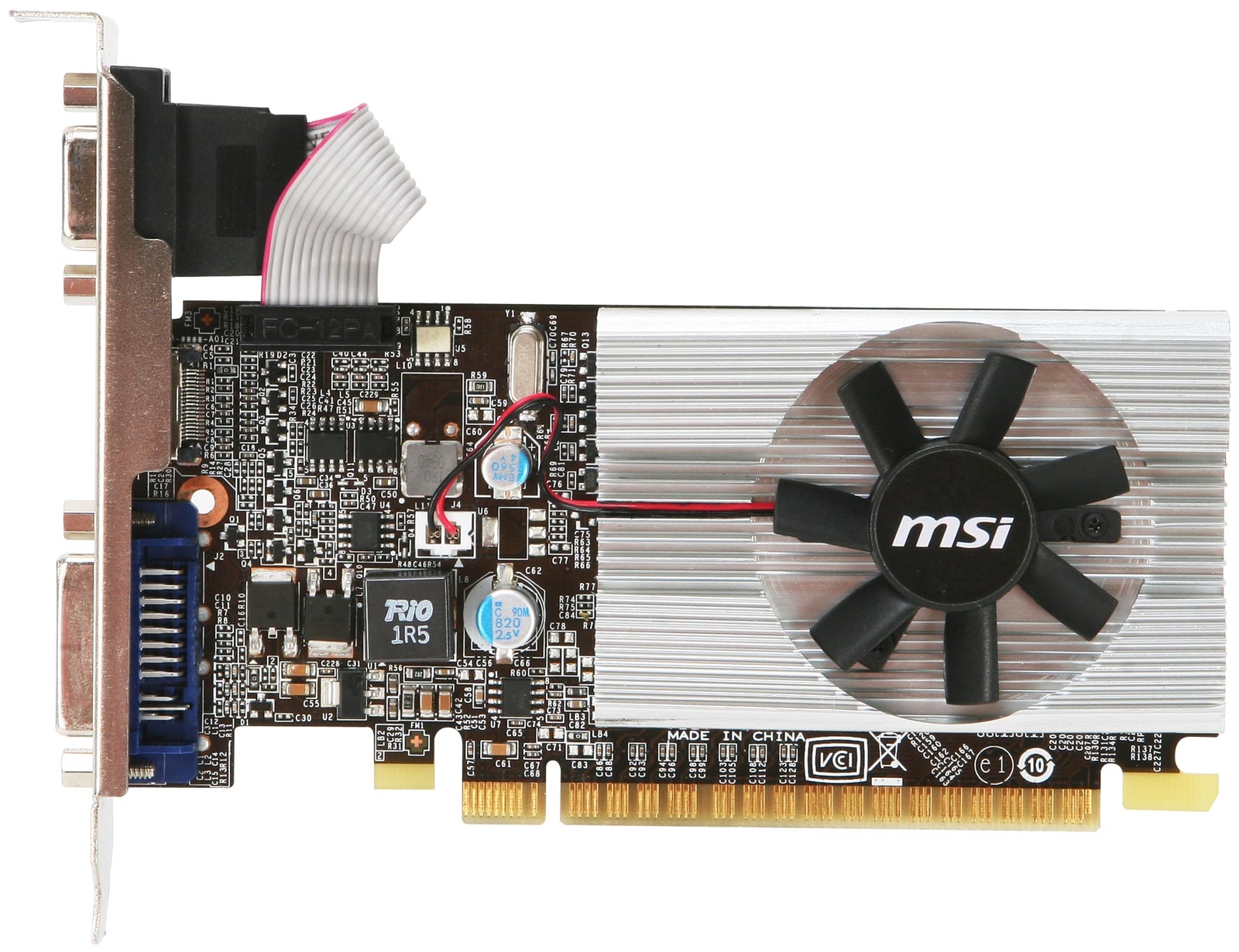 MSI NVIDIA GeForce N210-MD1G/D3 Low-Profile Graphics Card PCI-E 2.0 1GB DDR3