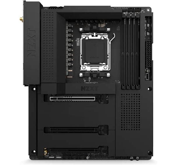 NZXT N7 B650E AMD AM5 ATX Motherboard DDR5 Wi-Fi 6E Black - READ