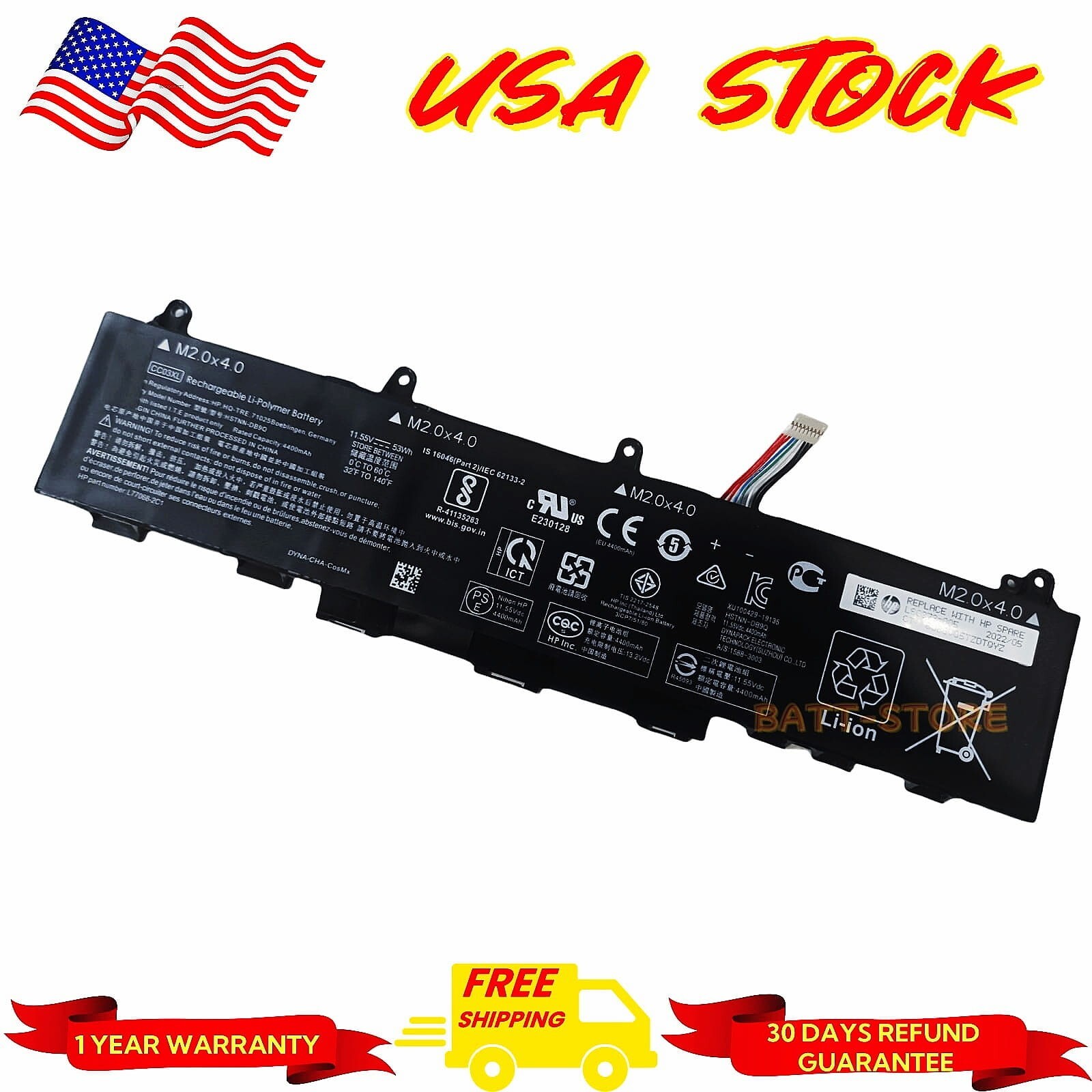 CC03XL ORIGINAL  Battery For HP EliteBook 830 835 840 845 G7 G8 L78555-005 New