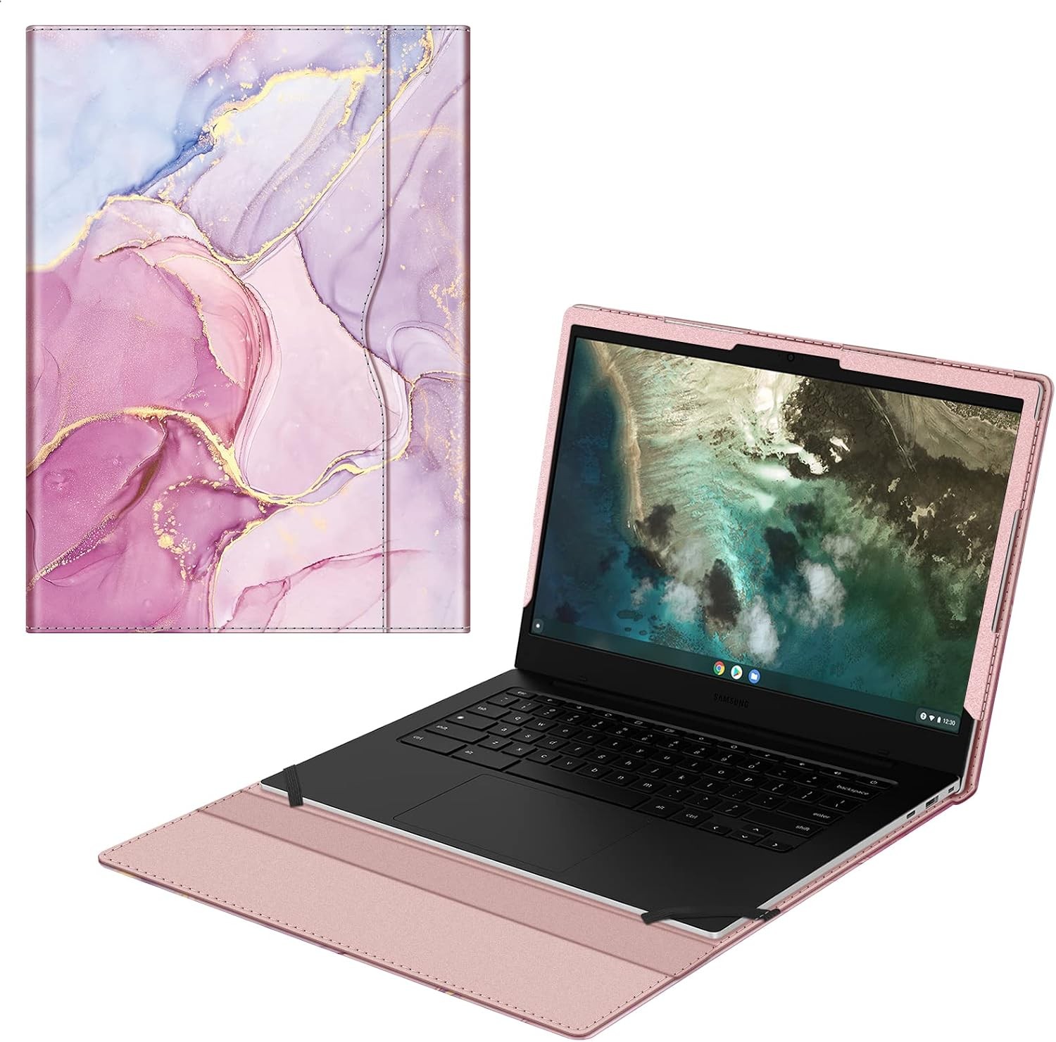 Premium PU Leather Sleeve Case for 14" Samsung Galaxy Chromebook Go XE340XDA XE3