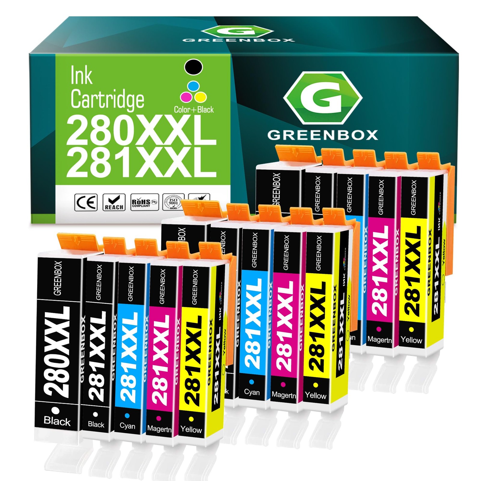 15Pack PGI280XXL/CLI281XXL Ink Cartridge 280 281 XXL Ink Cartridges