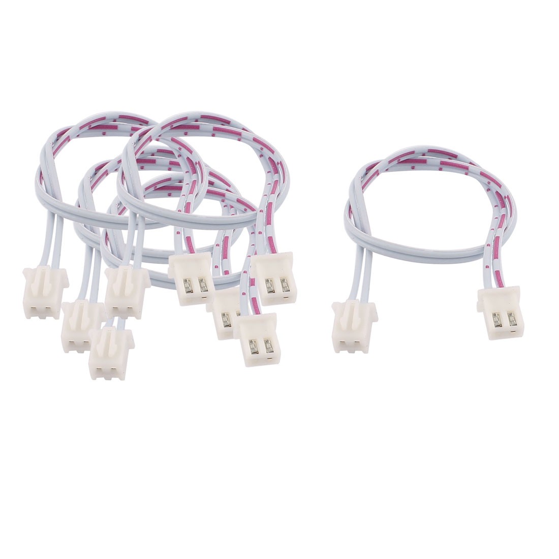 5Pcs Dual End XH2.54 2P Female Connector Cable 30cm Length w Pin Header