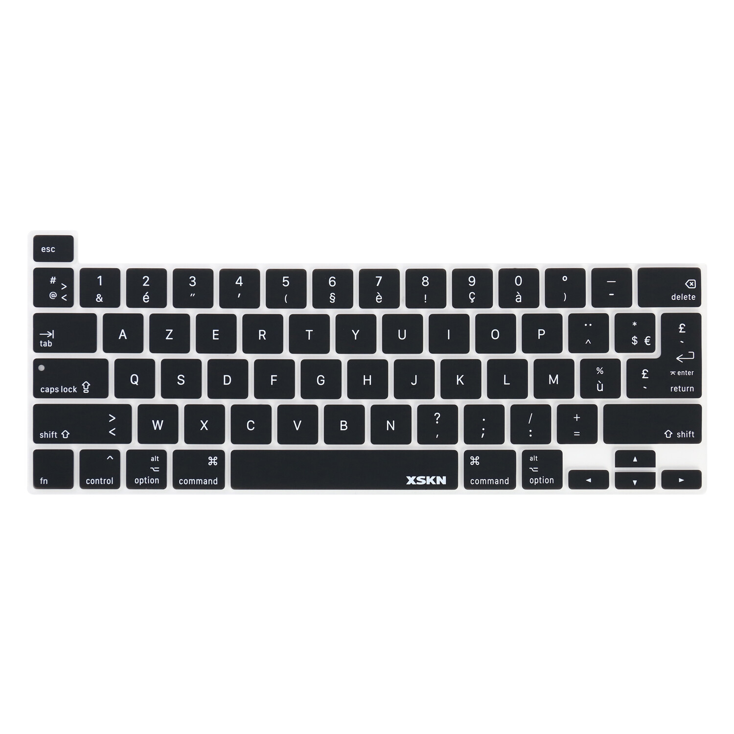 XSKN French AZERTY Keyboard Cover Skin for Macbook Pro 13.3/16 inch Touch Bar