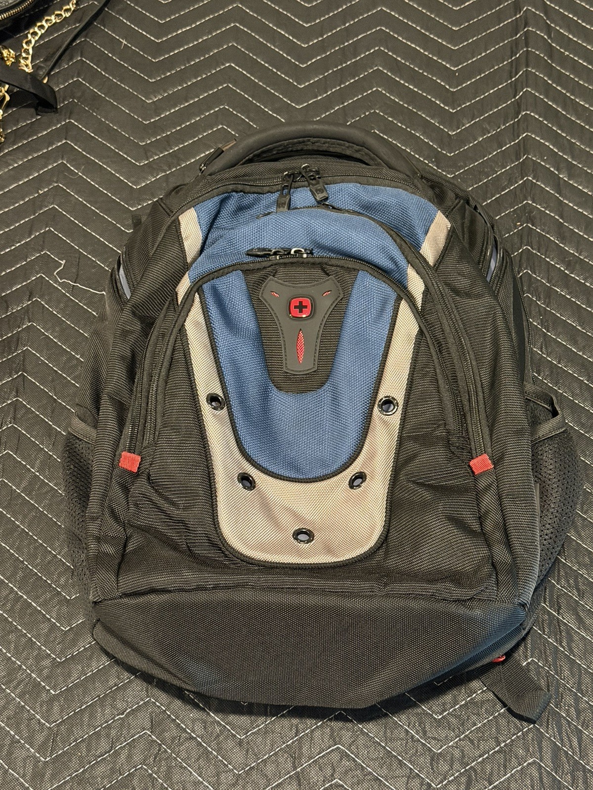 Wenger Swiss Gear Ibex 17-Inch Laptop Backpack Bag Black/Gray/Blue