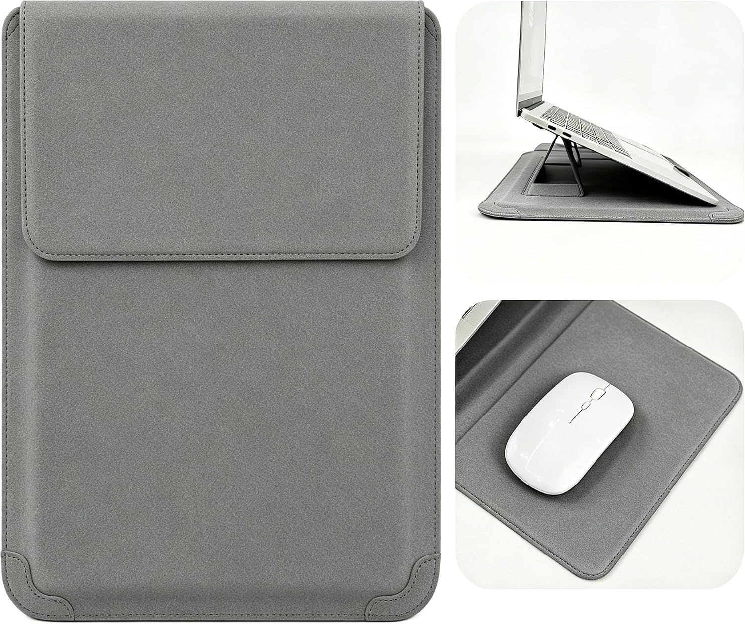 Sleeve for 14 Inch Laptop with Stand Soft Slim Cover for MacBook Pro/Air/ThinkPa
