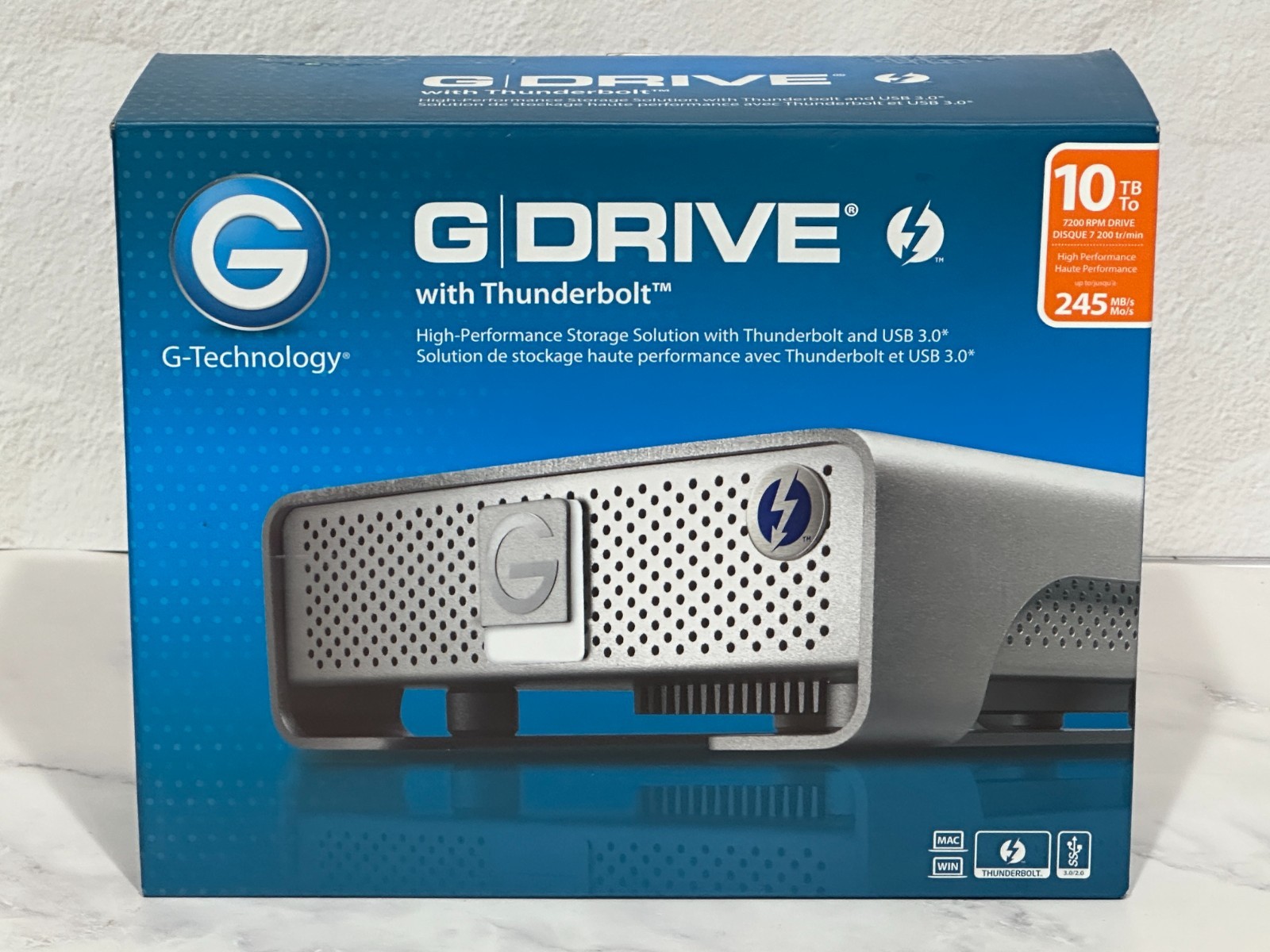 G-Technology External G-Drive With Thunderbolt 10TB USB 3.0 HDD 0G05024