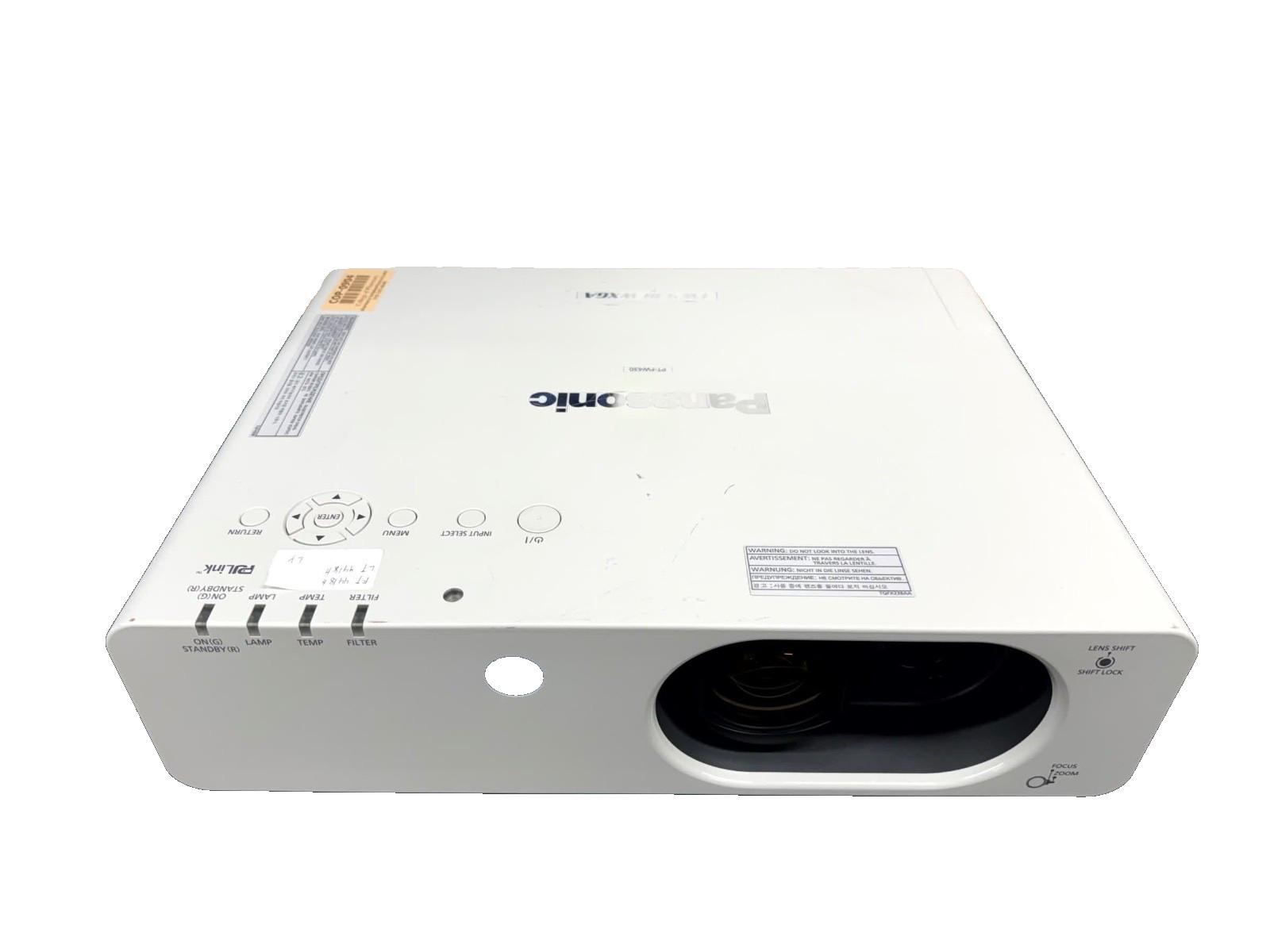 Panasonic PT-FW430U WXGA 3500 Lumens LCD Projector Lamp Hours 4418 w/ REMOTE