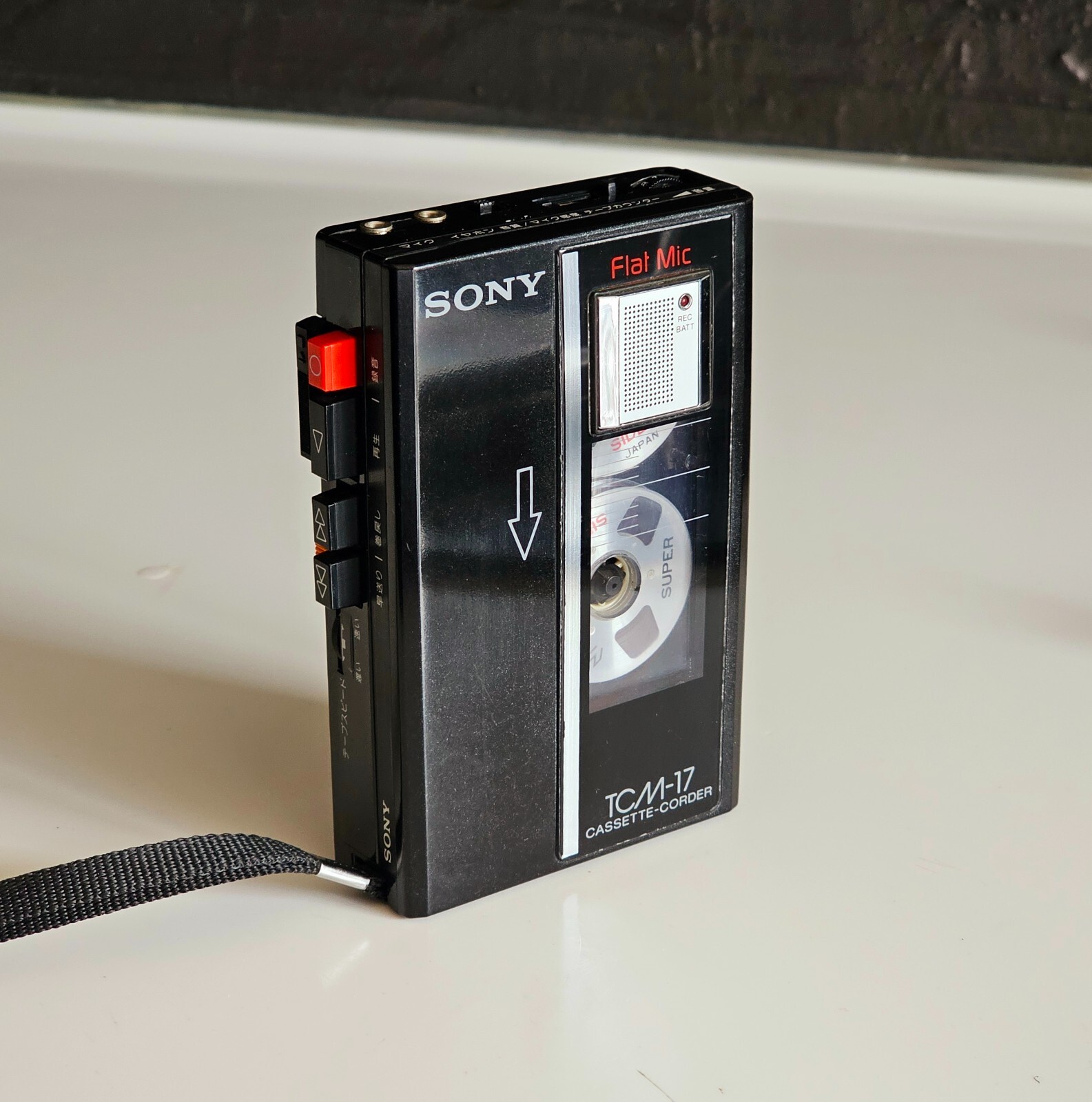 Super rare SONY TCM-17 CASSETTE RECORDER Walkman Working +Free cassette Tape