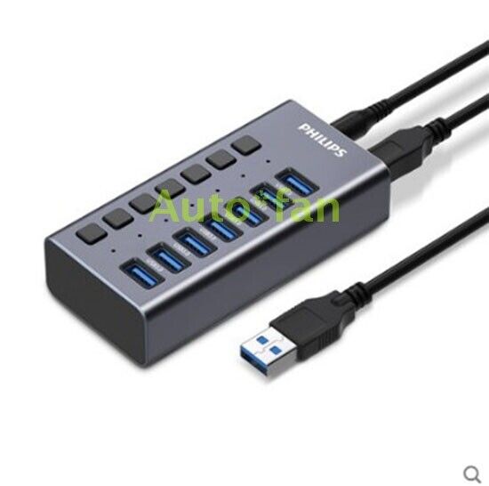 Brand New PHILIPS SWR1531A/93 7 Ports USB 3.0 Hub USB Extension Splitter