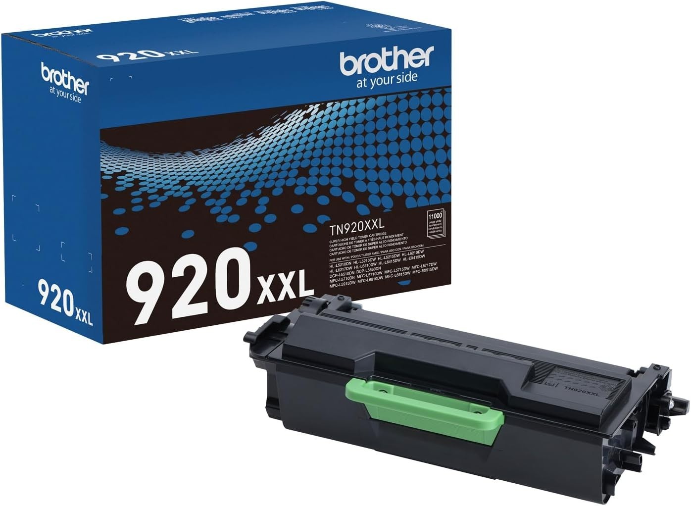 Brother Genuine Cartridge TN920XXL Super High Yield Black Toner,1 Pack