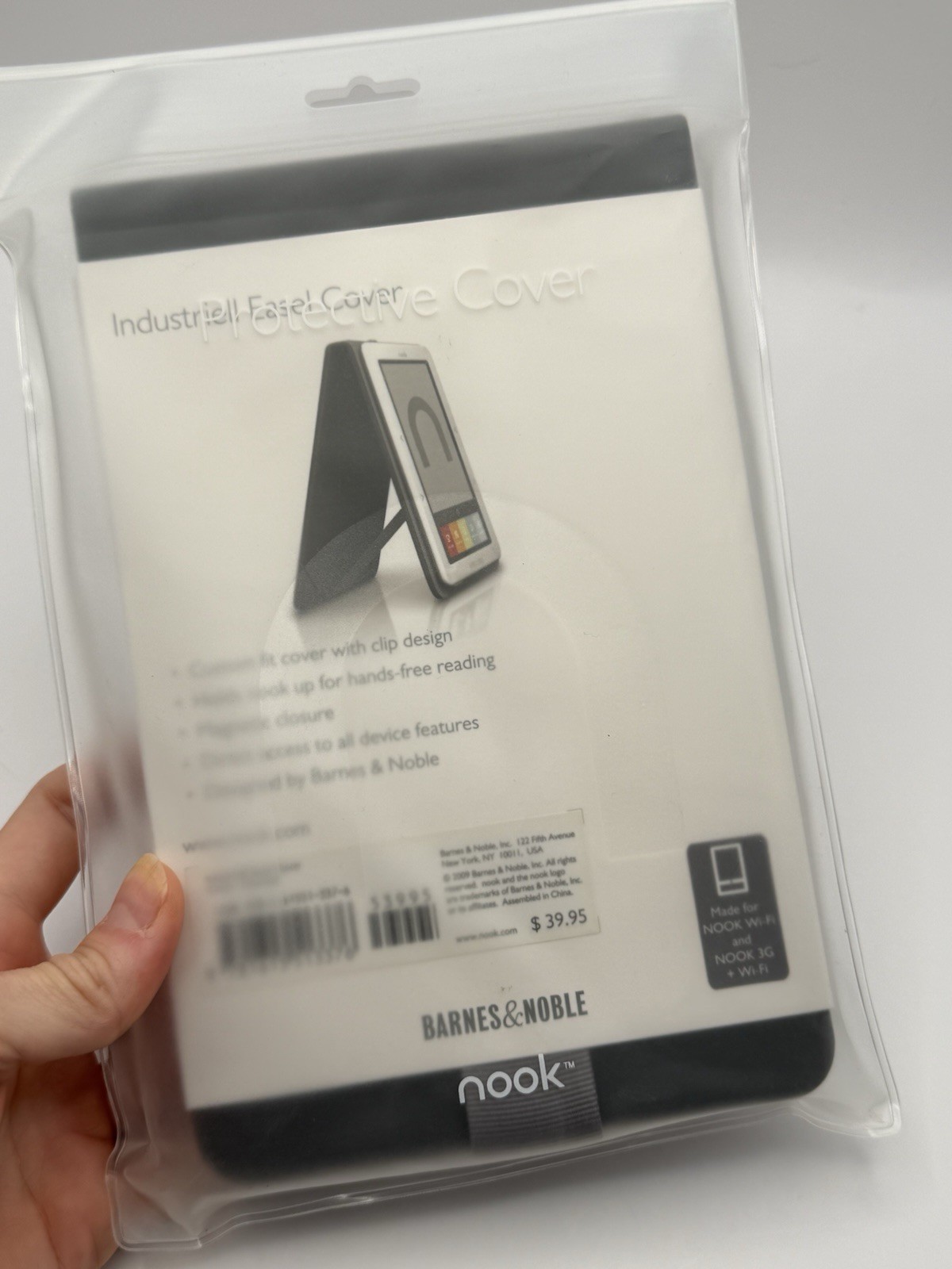 Barnes & Noble NOOK Industriell Easel Cover Charcoal 1st Gen WiFi 3G New