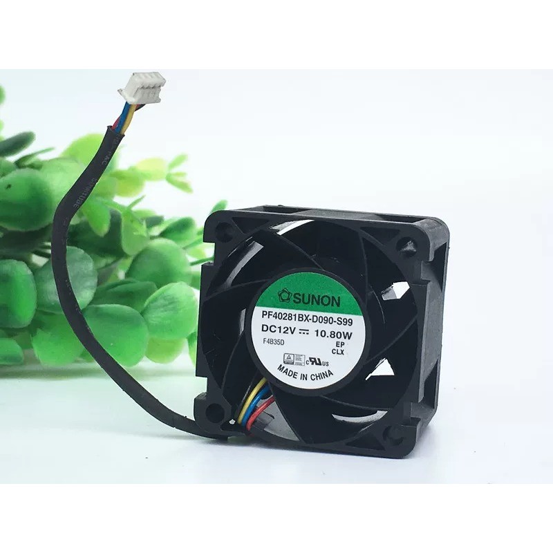 1PCS SUNON PF40281BX-D090-S99 4028 12V 10.80W Cooling Fan