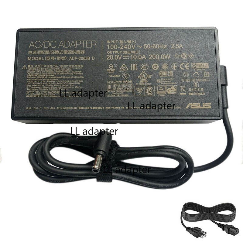 1PC NEW Genuine ASUS TUF516PR-DS77-WH 200W Charger 6.0*3.7mm Laptop Adapter