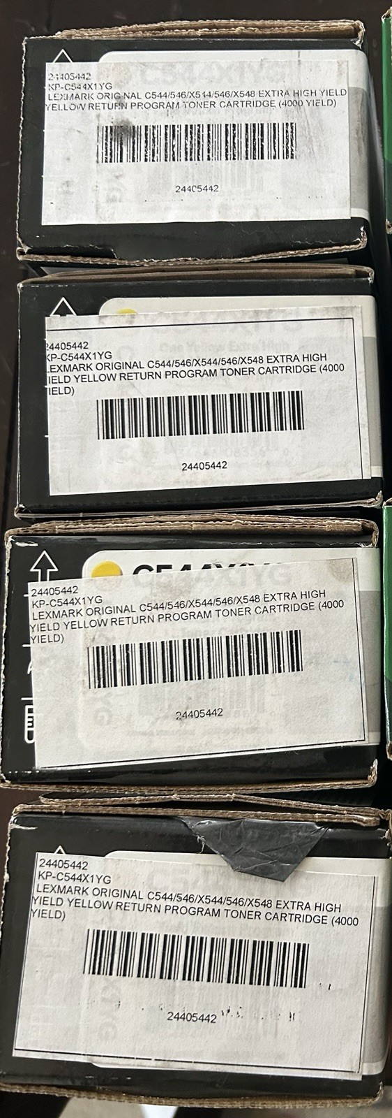 4x Lexmark 80C1HC0 Cyan Toner Cartridges