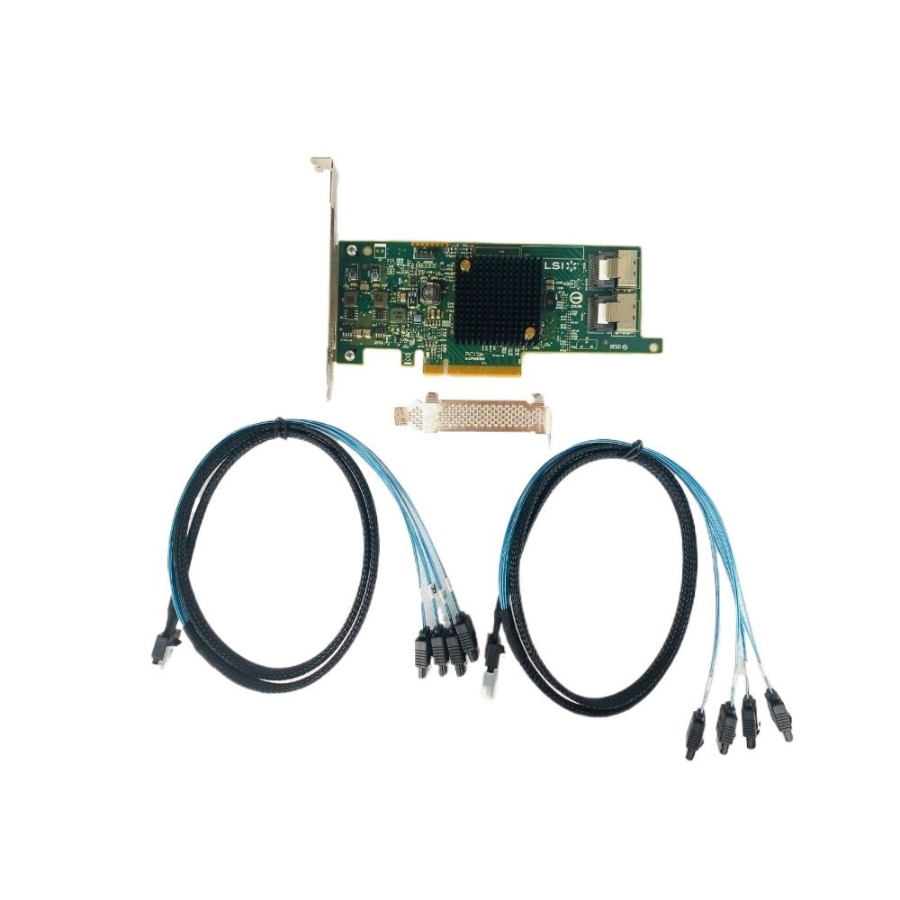 LSI 9207-8i 6Gbs PCI-E 3.0 HBA IT Mode For ZFS FreeNAS unRAID+2*SFF-8087 SATa US