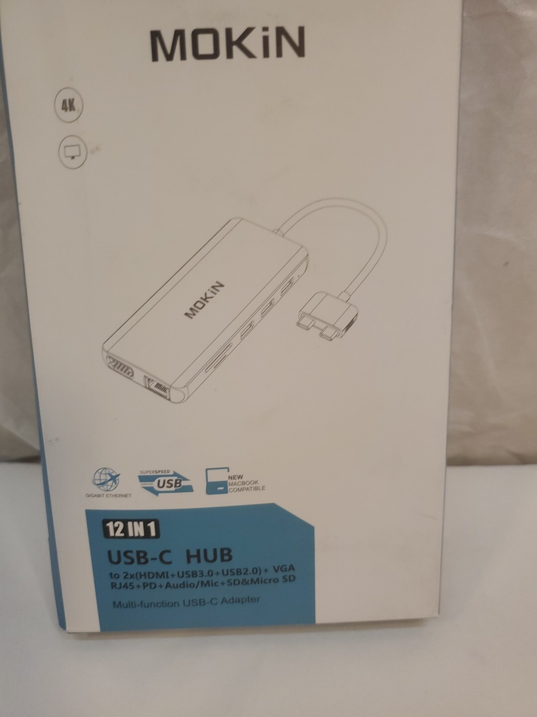Mokin MacBook Pro Docking Station Dual Monitor HDMI Adapter,12 in 1 USB C...