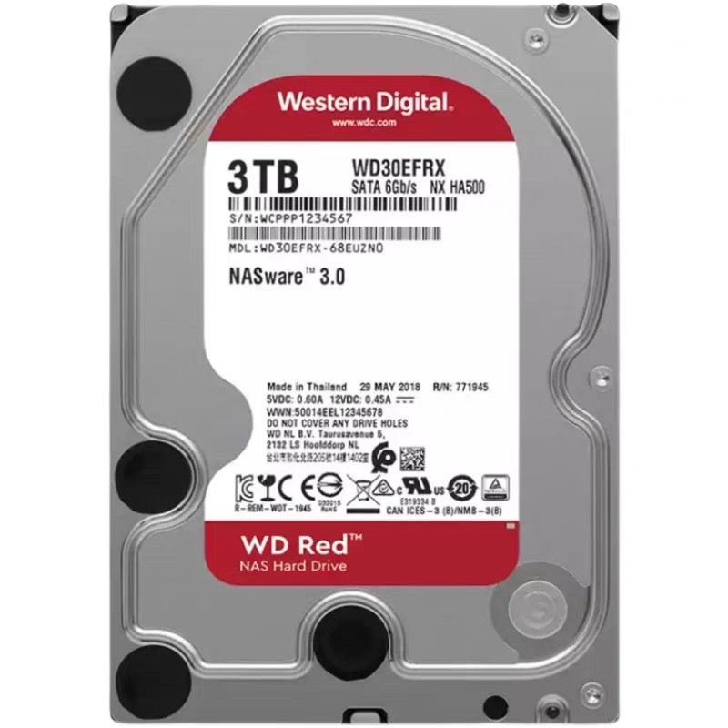 FOR Western Digital 3TB WD30EFRX 5400RPM SATA 3.5" NASware HDD Hard Disk Drive