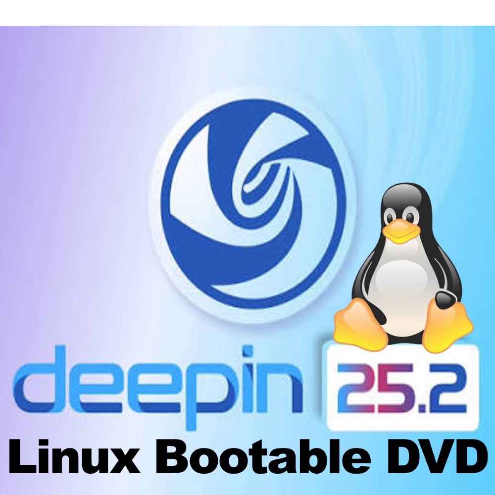 DEEPIN 25.2 Linux Install Bootable DVD 64bit beautiful, easy to use, reliable