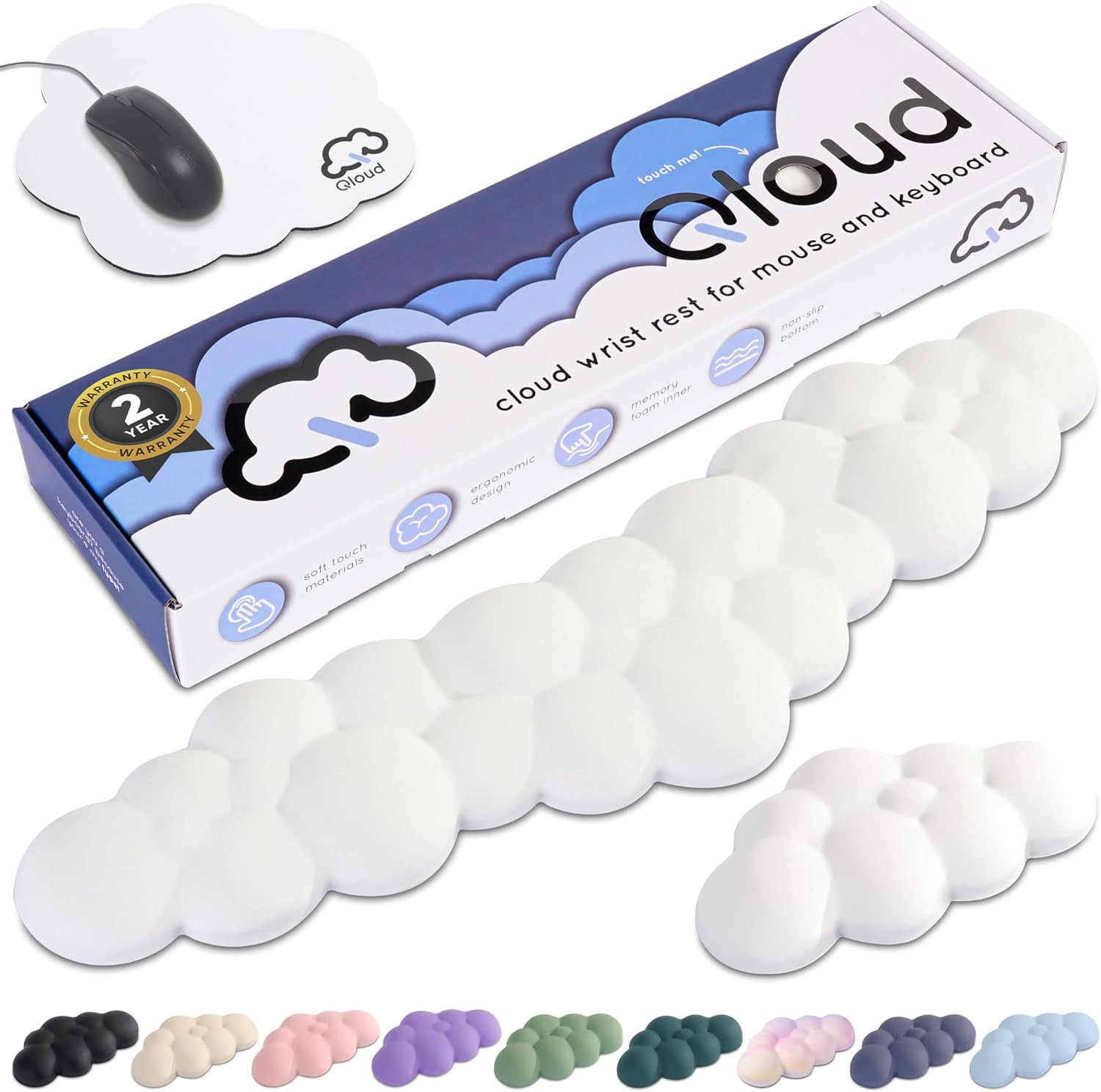 Cloud Keyboard Wrist Rest – Create-Ables Qloud Cloud Wrist Rest for Computer Key