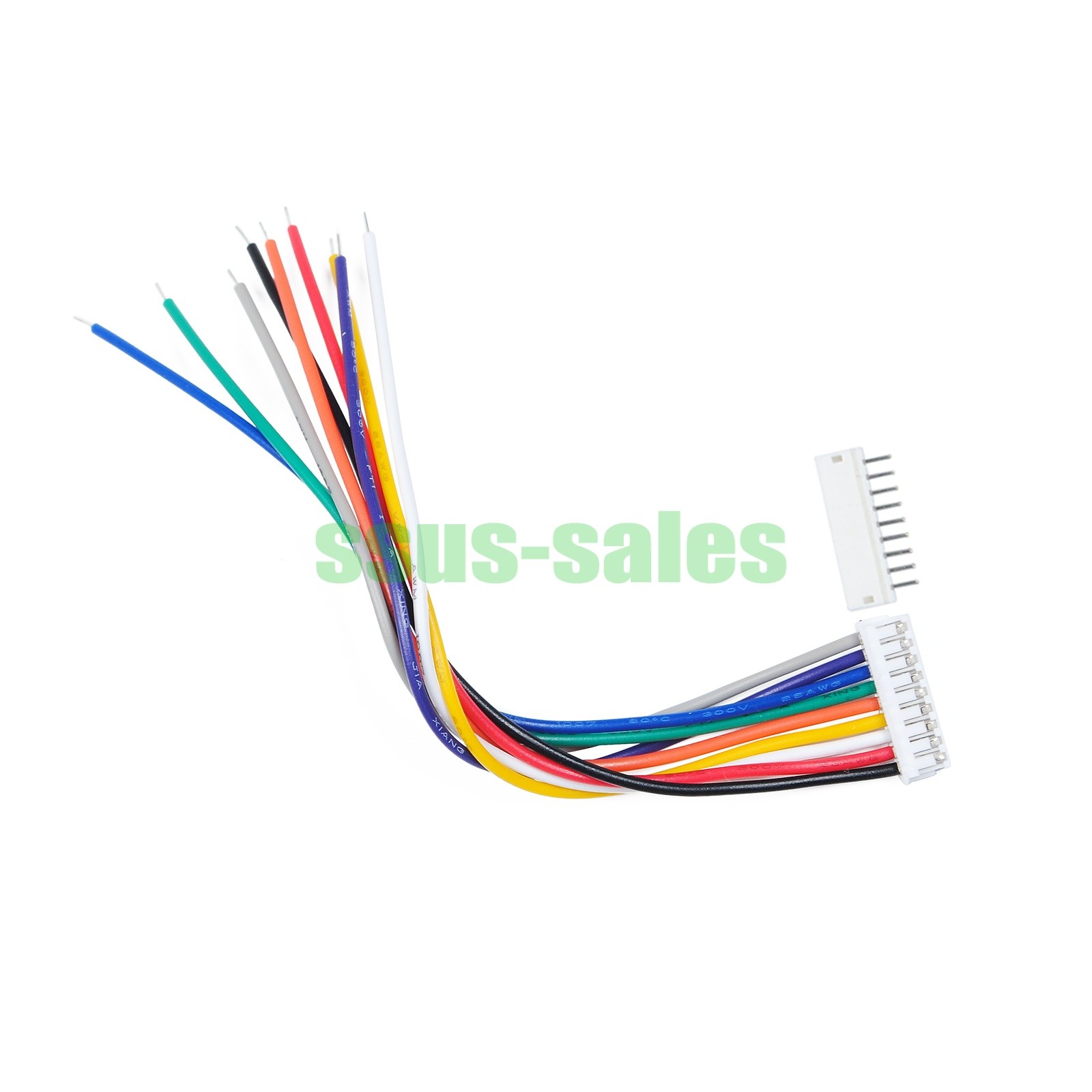 lot ZH1.5mm 9Pin Single End Cable With Straight Pin Housing 100MM