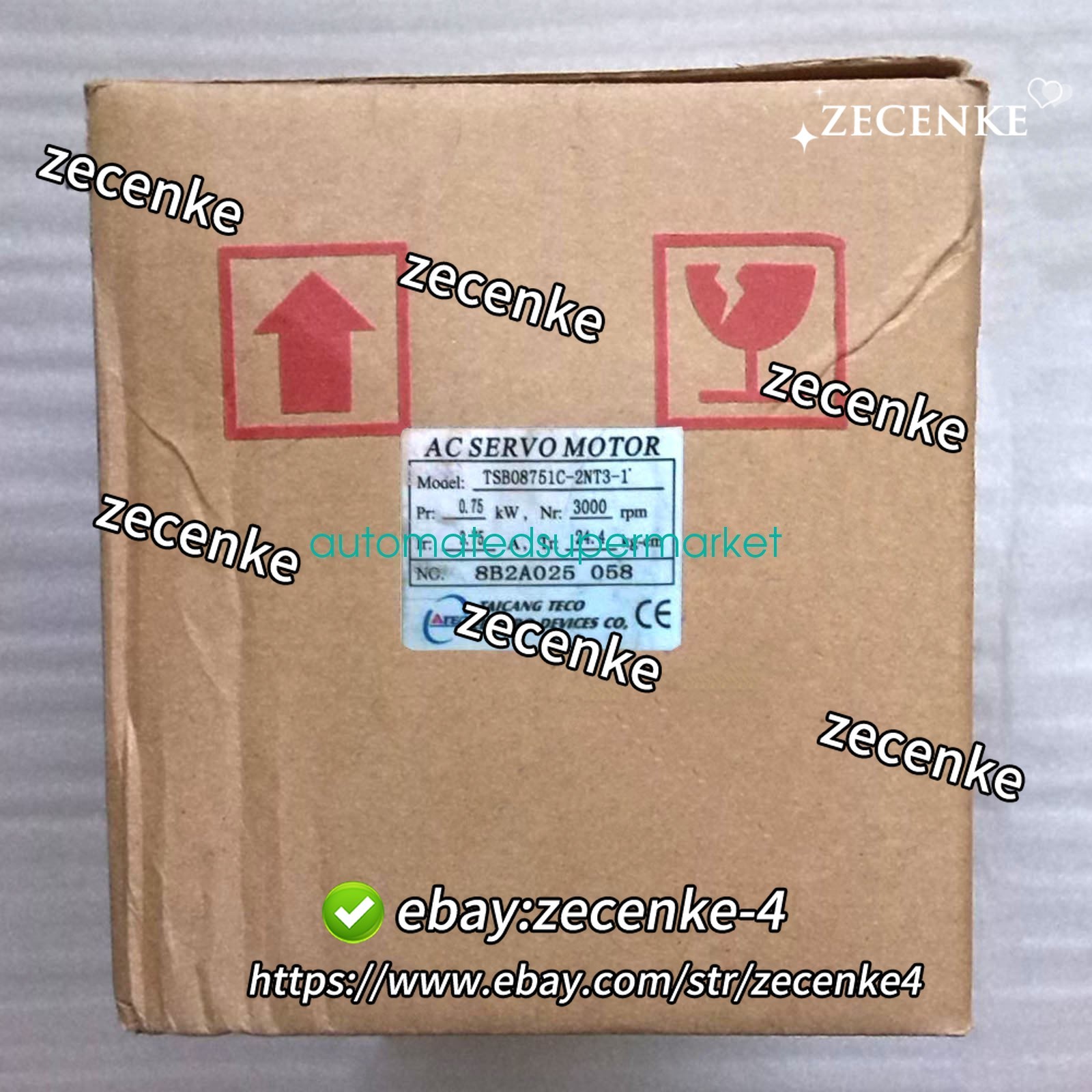 1PC NEW TSB08751C-2NT3-1 TECO AC SERVO MOTOR Shipping by DHL/FedEX