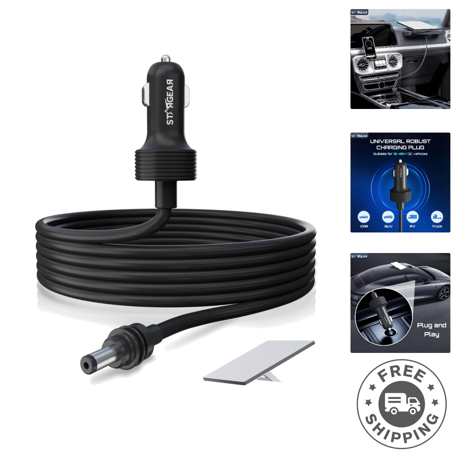 High-Performance 12V Starlink Mini Cable 3M/10FT - Waterproof & Reliable Power