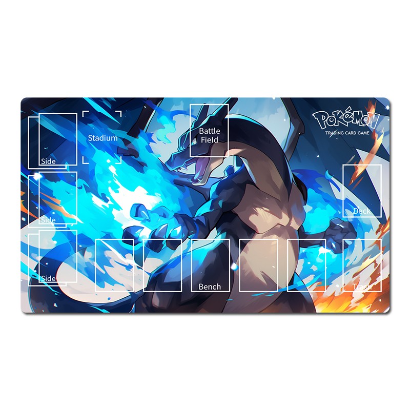 Pokemon Duel Playmat Mega Charizard X TCG CCG Pad Trading Card Game Mat Mousepad