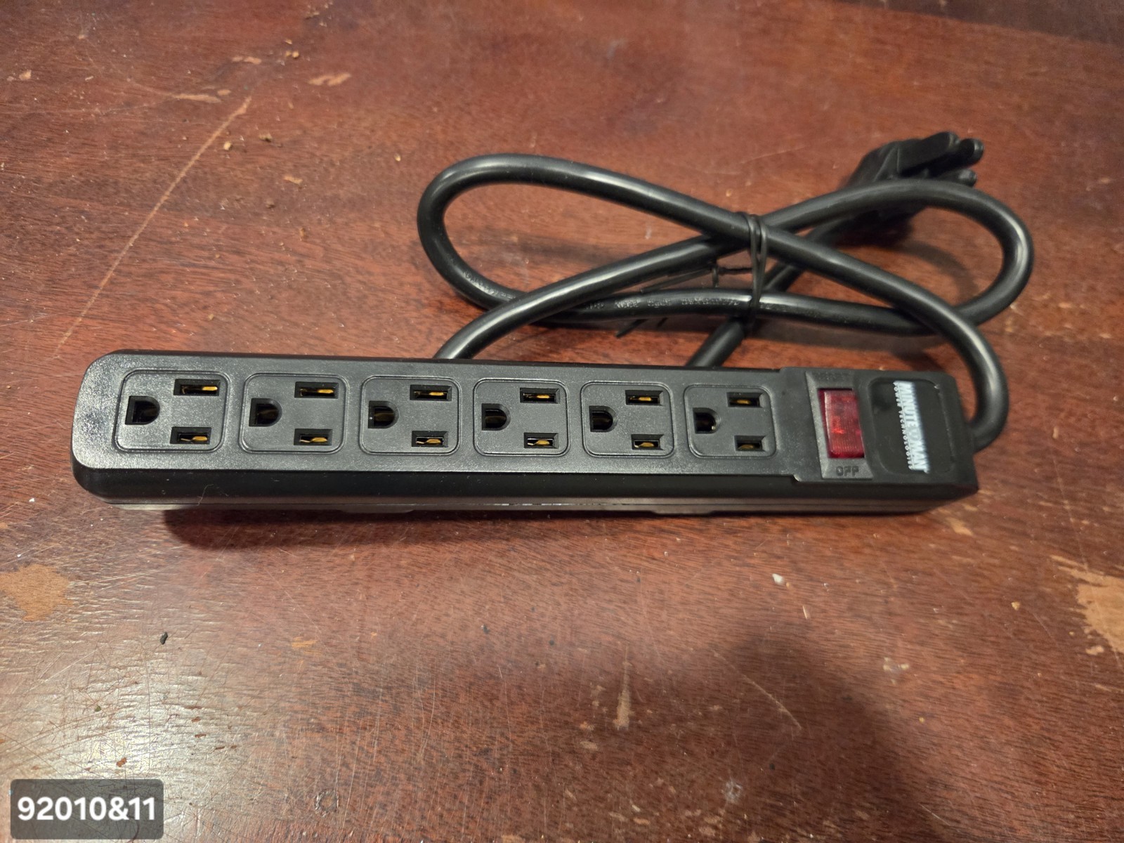 Minuteman MMS362P 6 Outlet Surge Protector 35'' Cord.