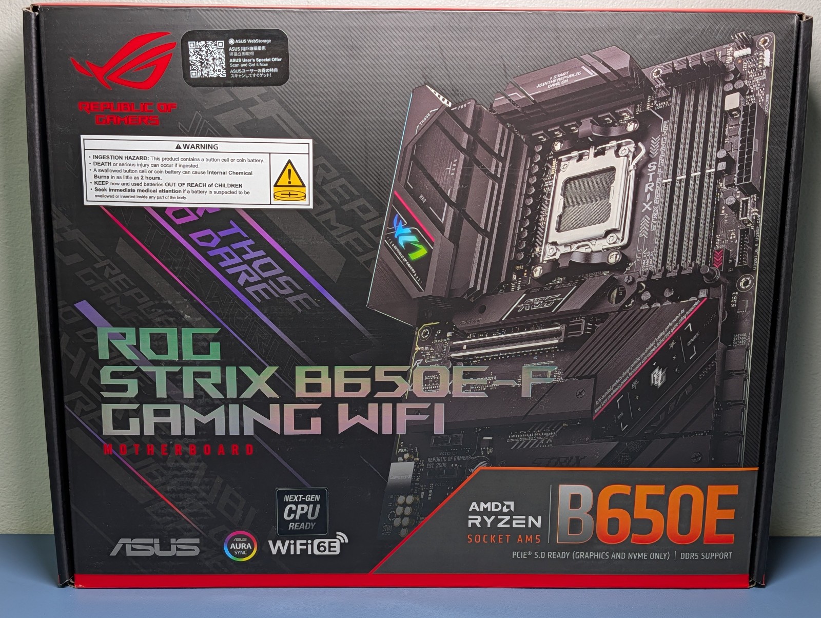 ASUS ROG Strix B650E-F Gaming WiFi AM5 ATX DDR5 Motherboard NEW SEALED