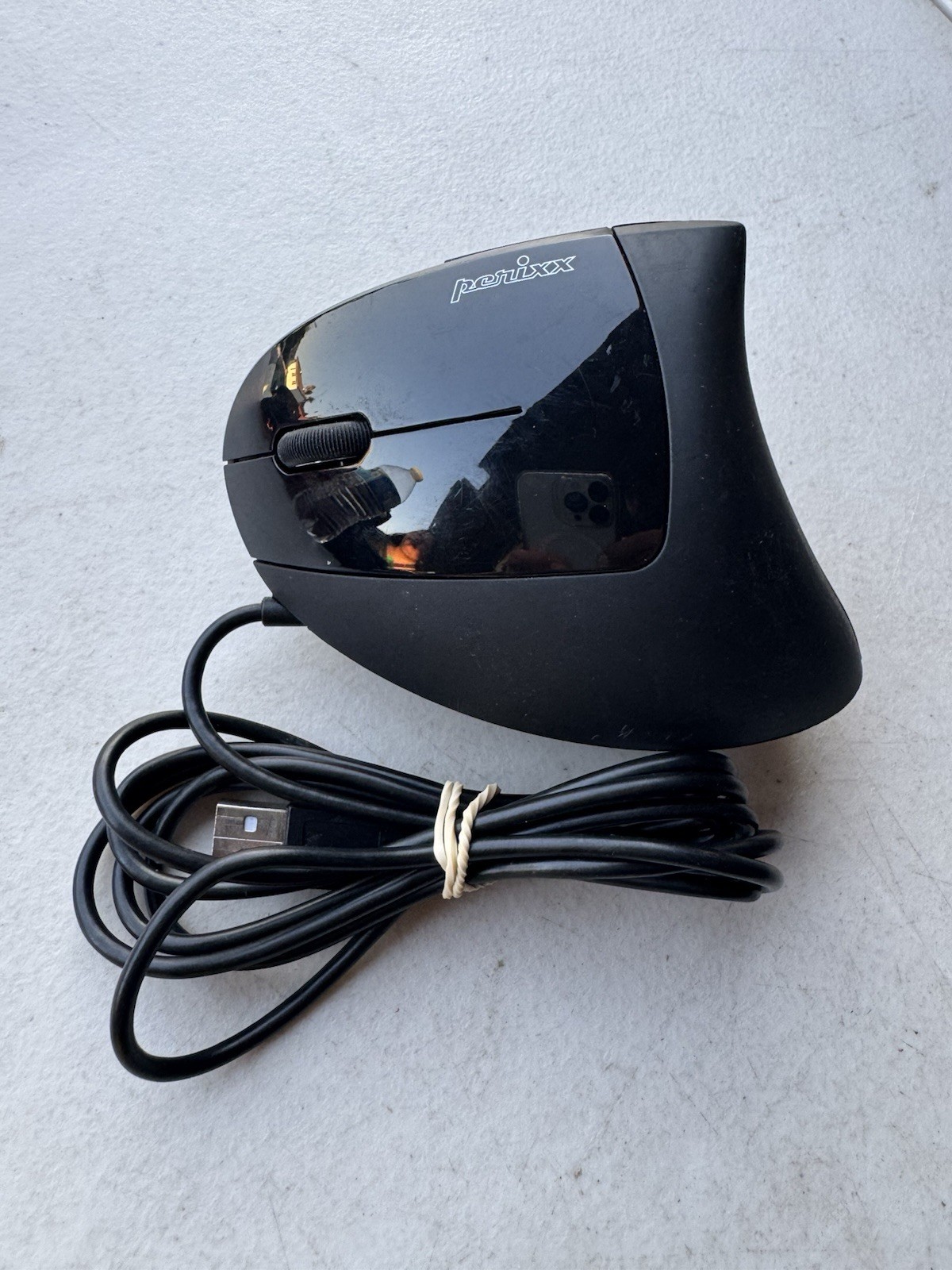 Perixx Perimice-513L Wired Vertical Ergonomic Left-Handed Mouse