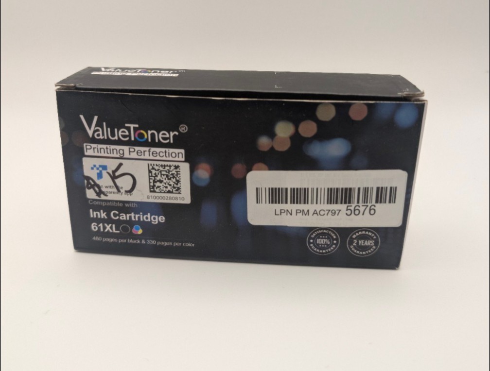 Valuetoner ink cartridge 67xl Black And TriColor Combo  Brand New