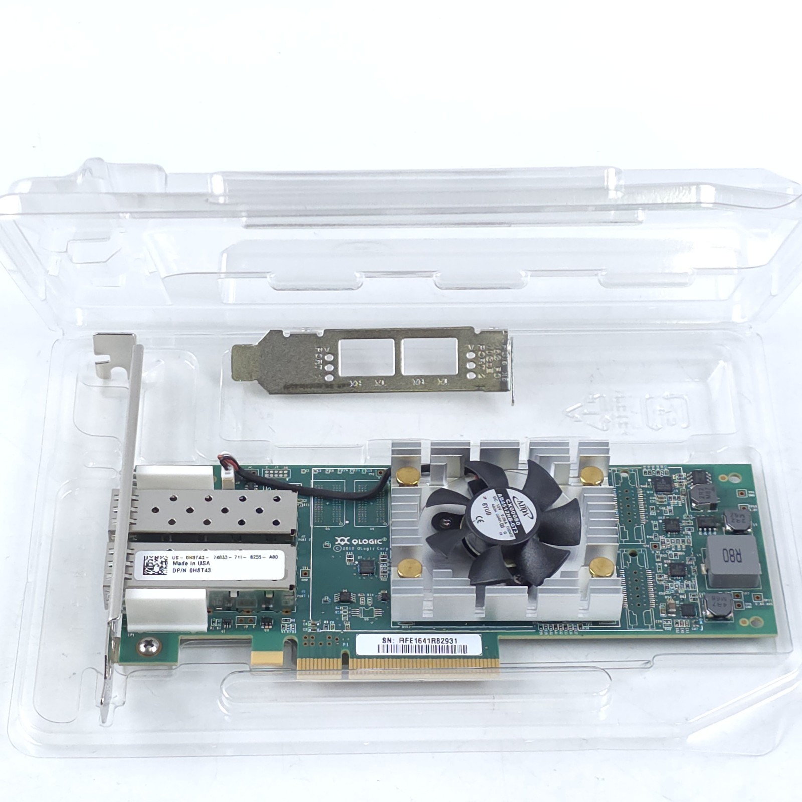 For Dell QLogic QLE2662-Dell Dual-Port 16Gb PCIe x8 FC Gen 5 Adapter 0H8T43 FP