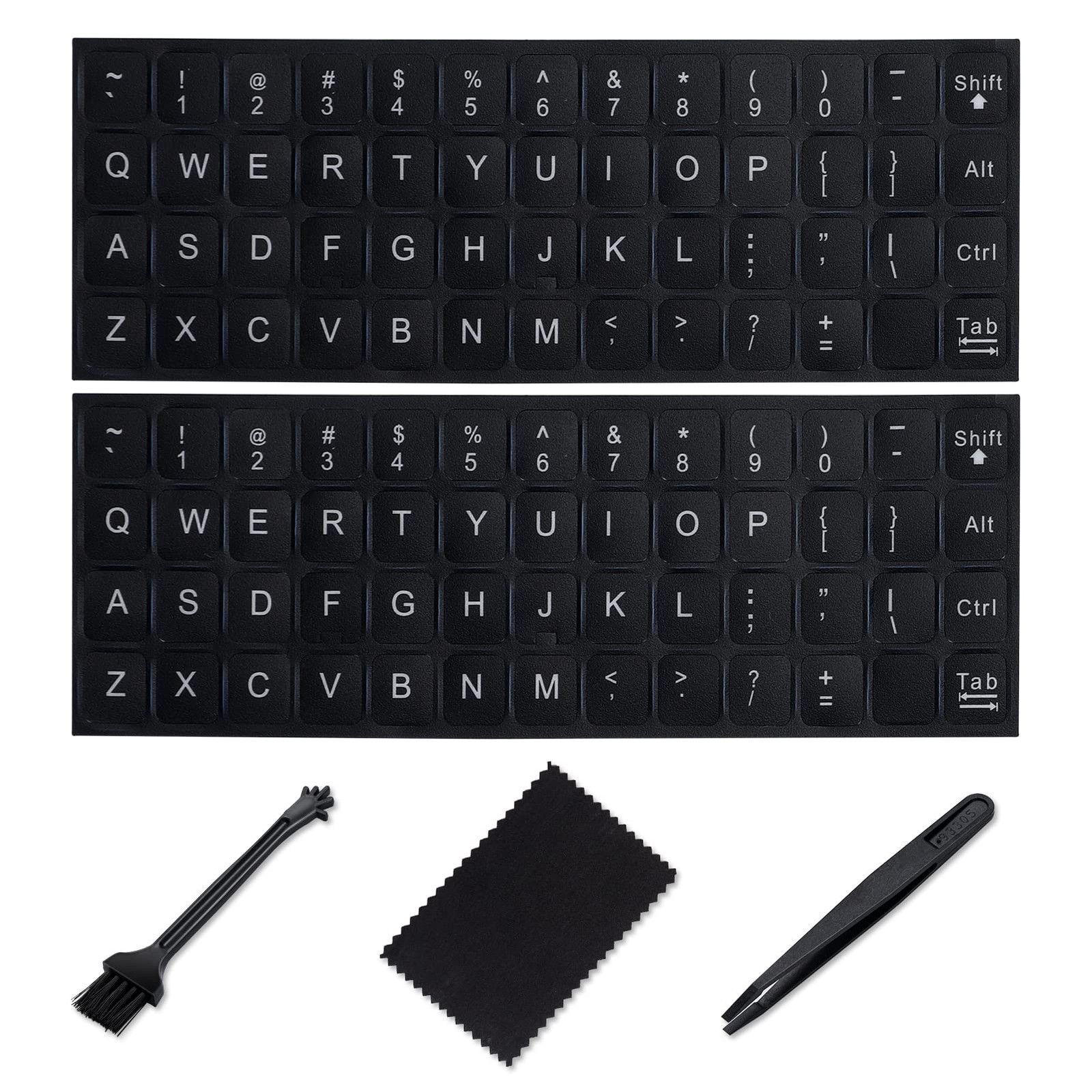 English Keyboard Stickers,[5 in 1] Replacement English Keyboard Letters Sticker