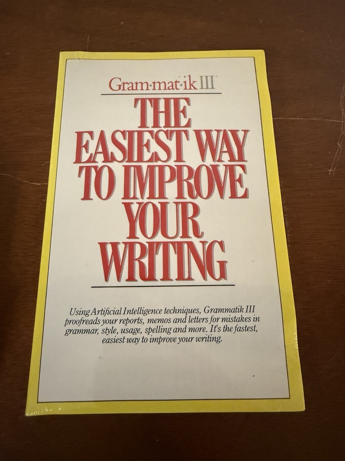 NEW SEALED Gram-mat-ik Grammatik DOS Book Only