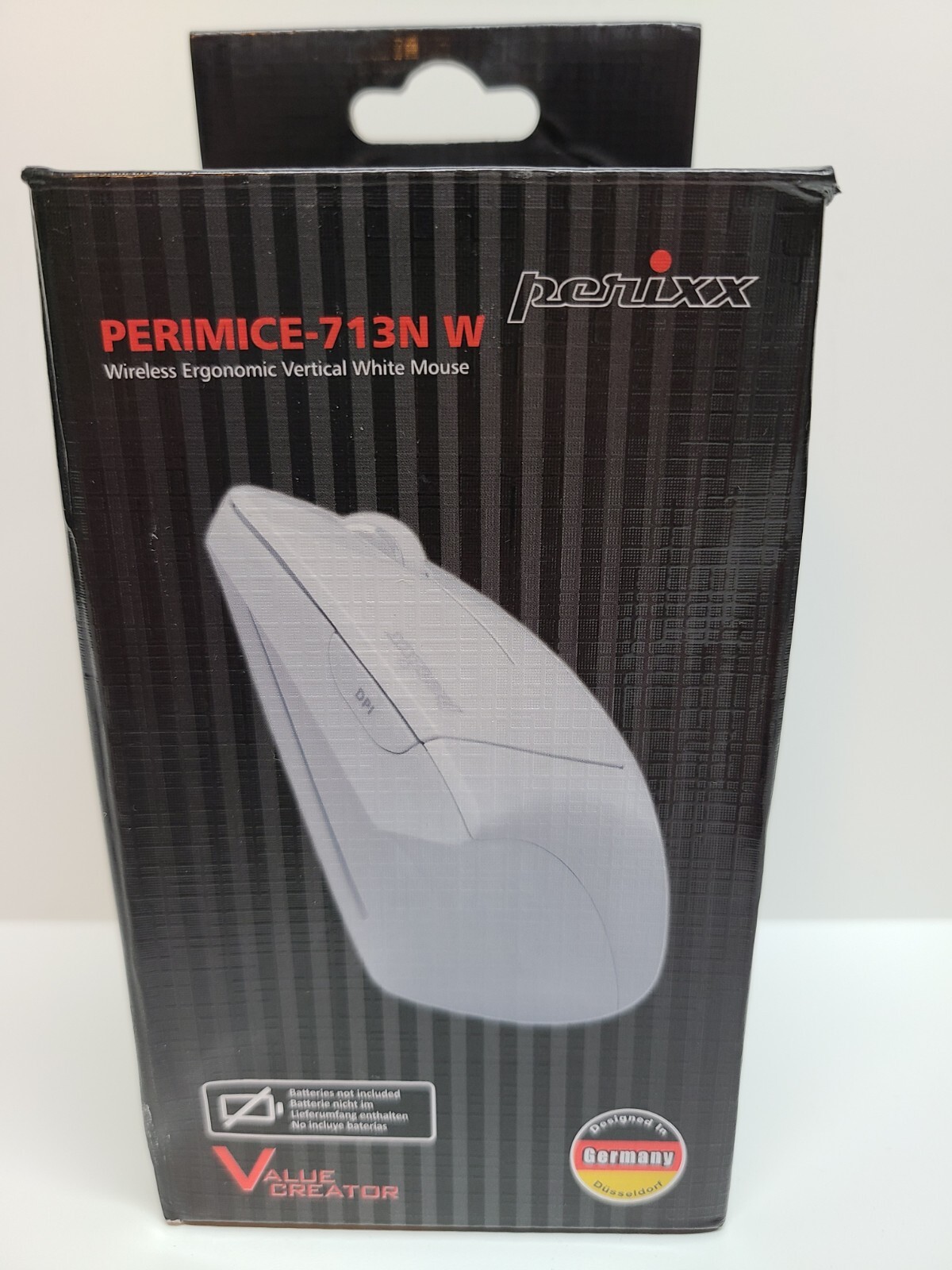 Perixx PERIMICE-713W Wireless 2.4 GHz Vertical Mouse 3 DPI 6 Buttons White